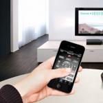 Pagkontrol ng TV mula sa isang tablet o telepono sa control panel ng Android OS TV