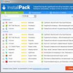 Windows nepieciešamo programmu instalēšana - InstallPack instalēšanas pakotne krievu valodā