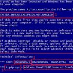 Nejběžnější modrá obrazovka chybových kódů smrti Obrazovka smrti se v systému Windows 7 zhroutí