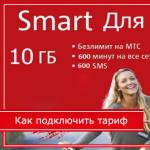 Descrierea tarifului Smart mts